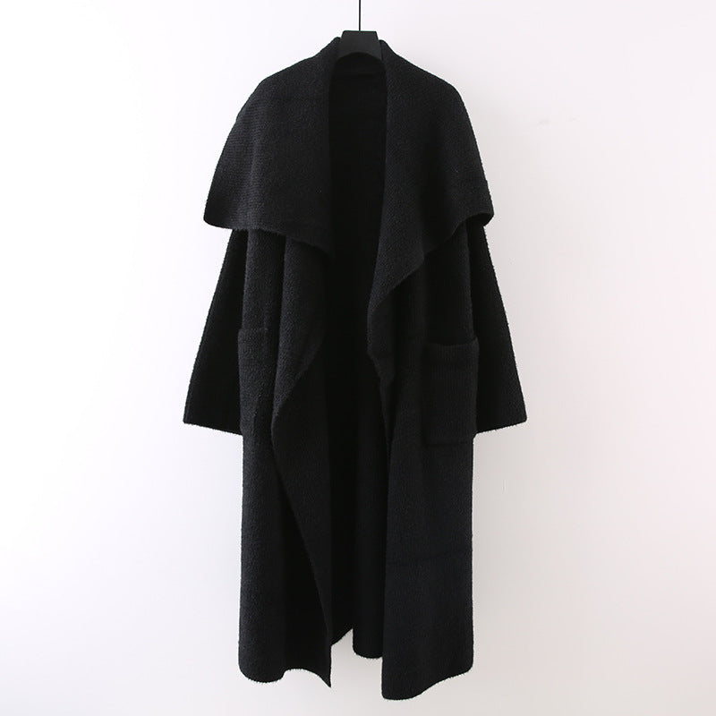 Women's Knitted Cardigan-Style Coat