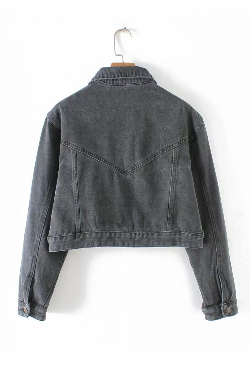 Women's Cropped Denim Jacket