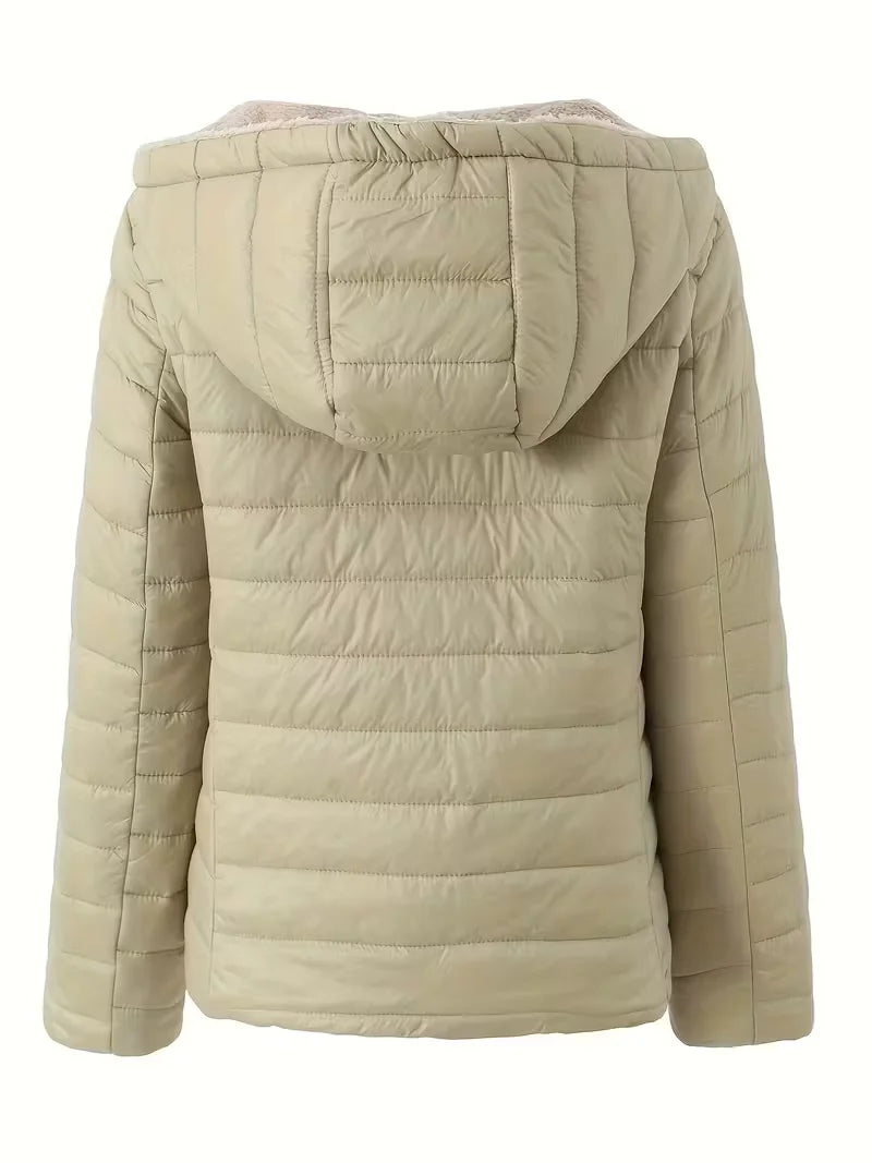 Women's Hooded Cotton-Blend Winter Jacket