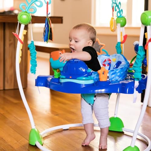 Neptune Ocean Jumper with 360° Swivel, 4 Heights, Removable Toys - Babies Mall