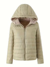 Women's Hooded Cotton-Blend Winter Jacket