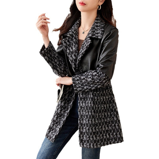 Women's Patterned Knit Coat