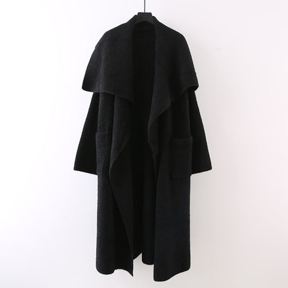 Women's Knitted Cardigan-Style Coat