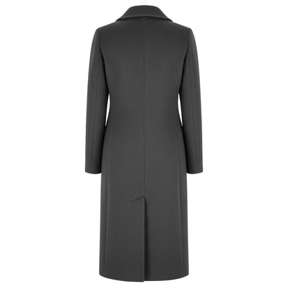 Women's Long Double-Button Wool-Blend Coat