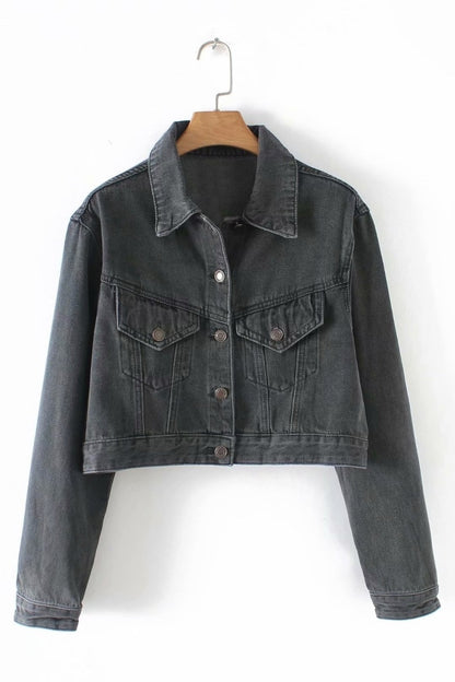 Women's Cropped Denim Jacket