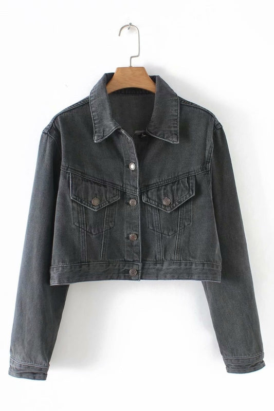Women's Cropped Denim Jacket