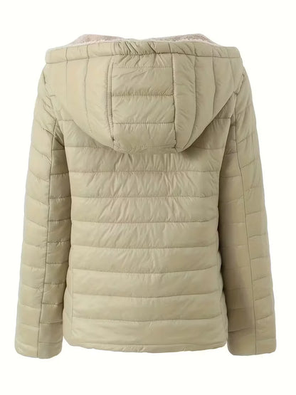 Women's Hooded Cotton-Blend Winter Jacket