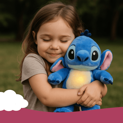 Blue Stitch - Inspired Breathing Plush Toy with Soothing Light and Sound - Babies Mall