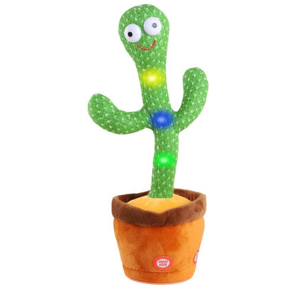 Dancing Cactus Toy with 120 Songs, Voice Mimic, and LED Lights - Babies Mall