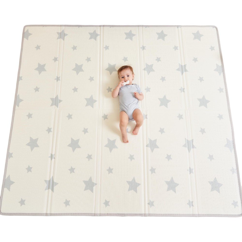 Foldable Thick Baby Play Mat Sensory Foam Floor Mat for Kids 59x71in - Babies Mall