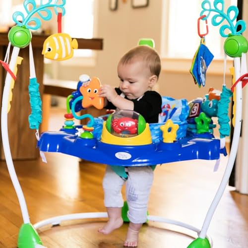 Neptune Ocean Jumper with 360° Swivel, 4 Heights, Removable Toys - Babies Mall