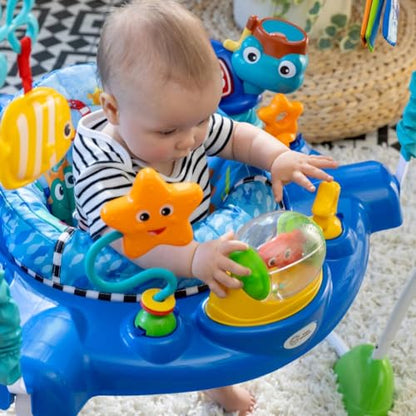 Neptune Ocean Jumper with 360° Swivel, 4 Heights, Removable Toys - Babies Mall
