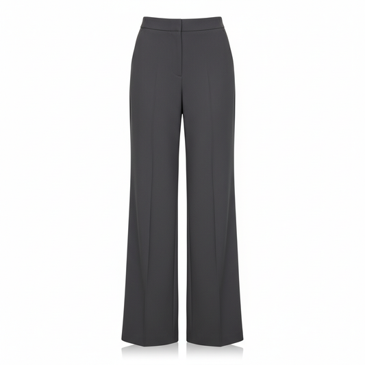 Women's Trousers in Charcoal Grey with Wide Leg