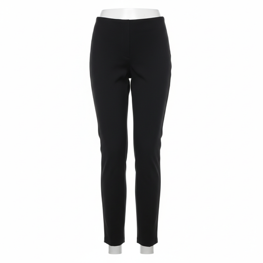Women's Trousers in Midnight Black with Tapered Fit